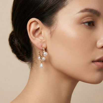 Serene Glow Pearl Earrings