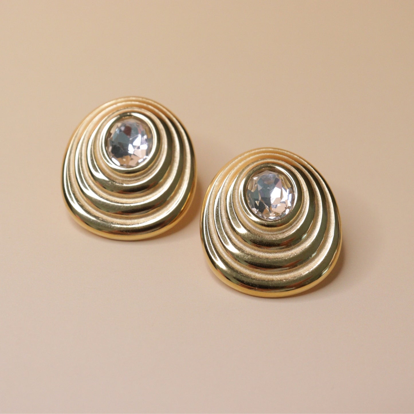 Oval Concentric Earrings