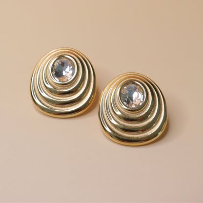 Oval Concentric Earrings