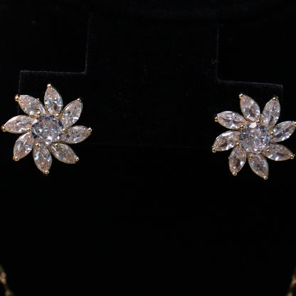 Crystal Bloom Pendant Set