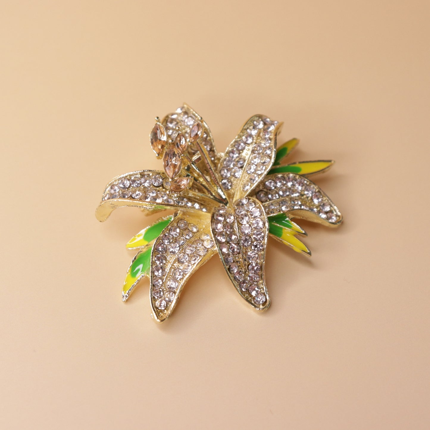 Golden Lily Radiance Brooch