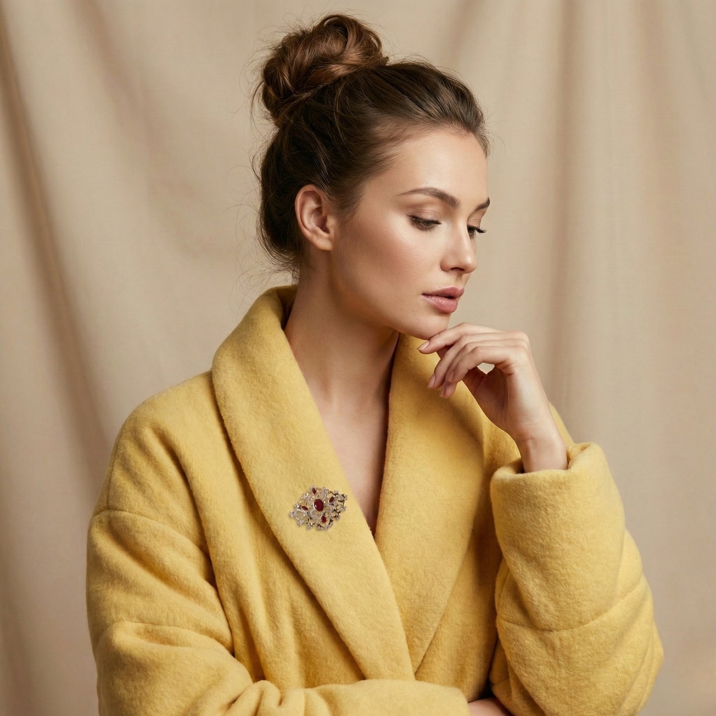 Ruby Aristocrat Brooch