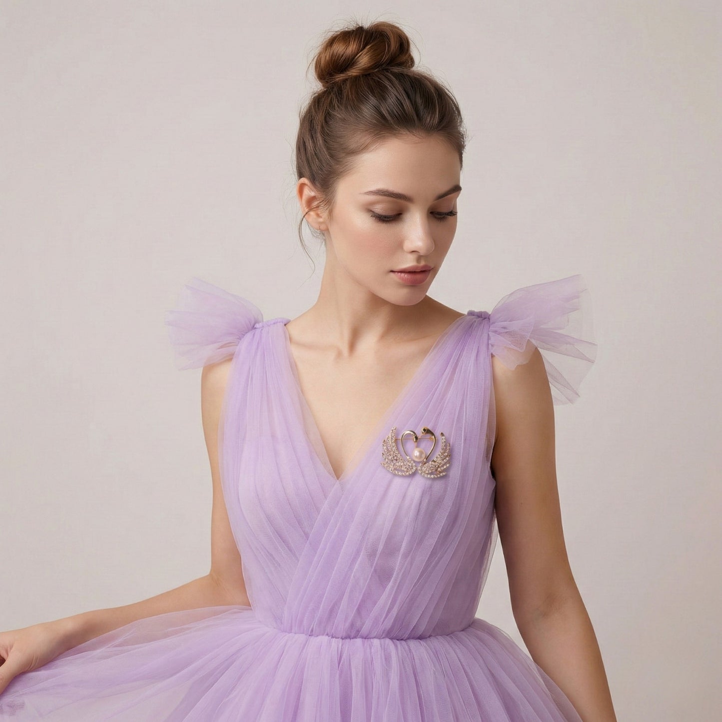 Twin Serenity Brooch