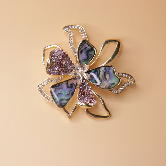 Iridescent Petal Brooch