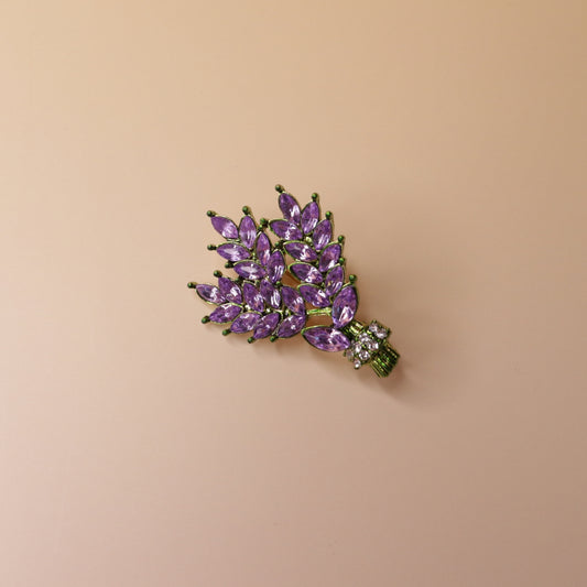 Lavender Bloom Bouquet Brooch