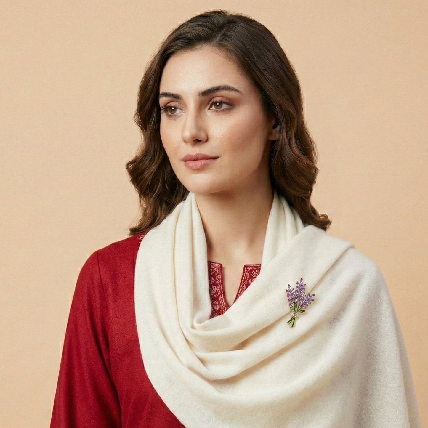 Lavender Bloom Bouquet Brooch