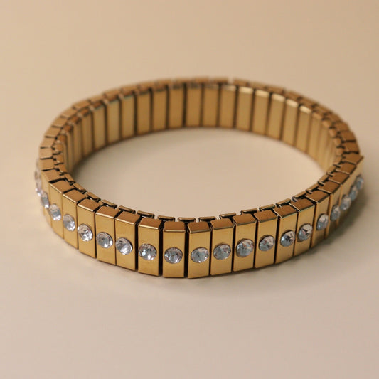 Golden Grid Bracelet