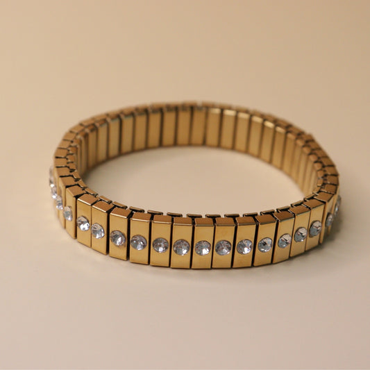 Golden Grid Bracelet