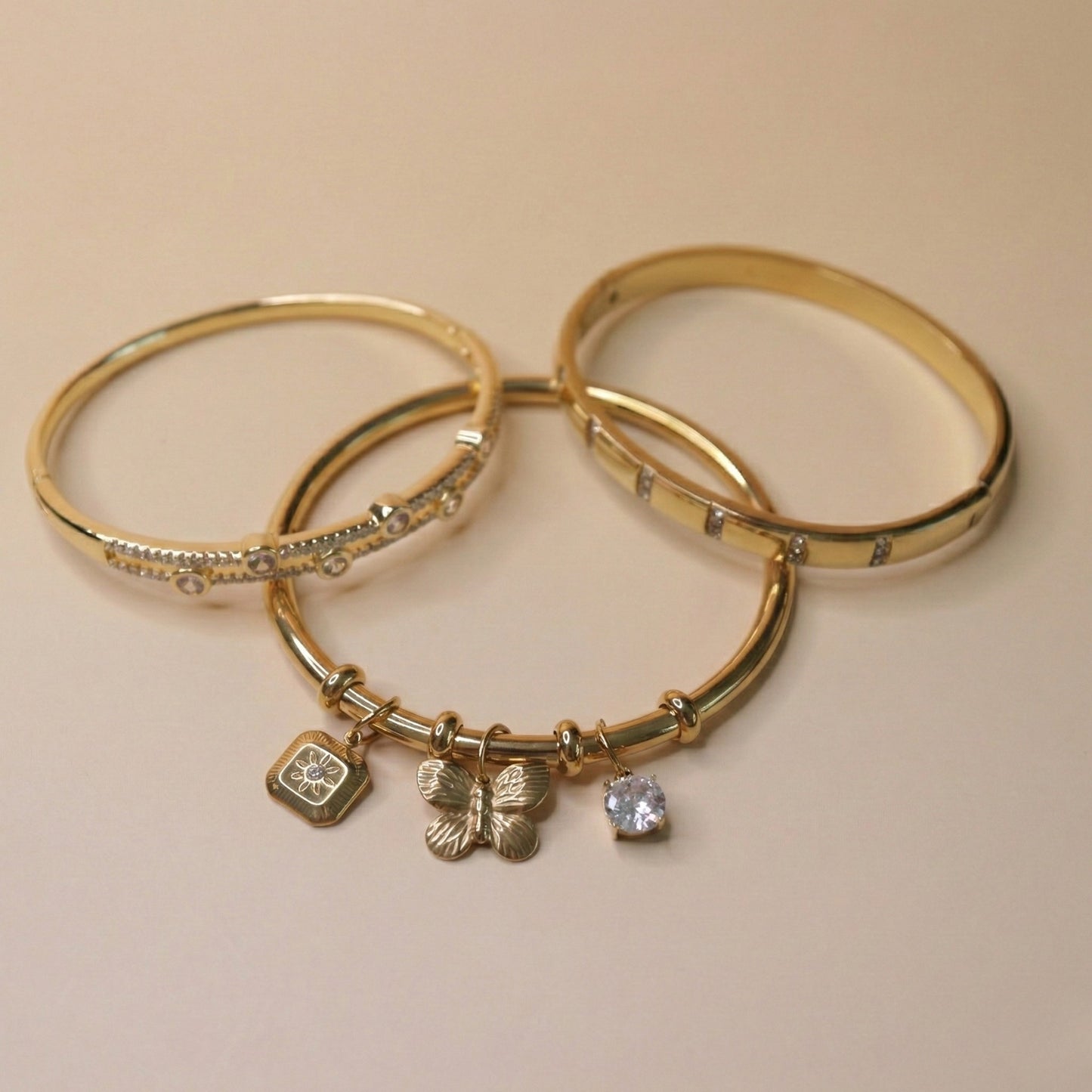 Gold Trio Bracelet Stack