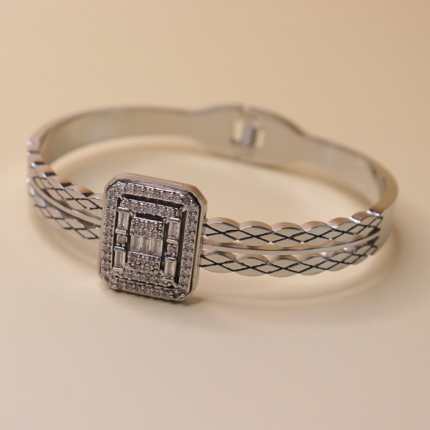 Ethereal Gilded Mesh Bracelet Stack