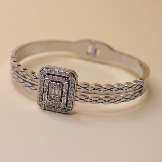 Ethereal Gilded Mesh Bracelet Stack