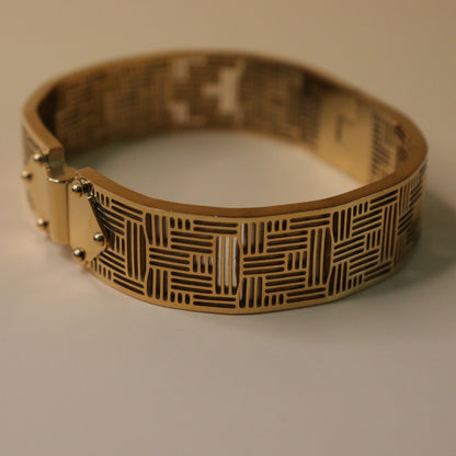 Auric Maze Cuff Bracelet