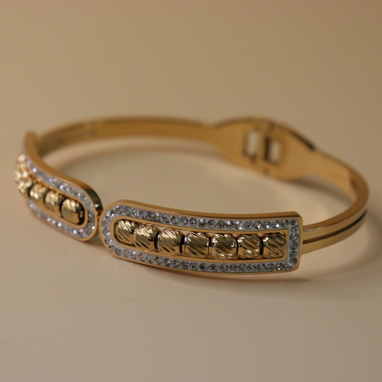 Beaded Crystal Cuff Bracelet