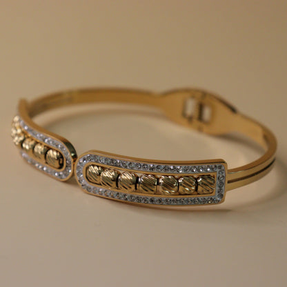 Beaded Crystal Cuff Bracelet