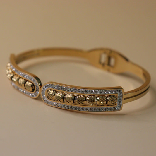 Beaded Crystal Cuff Bracelet