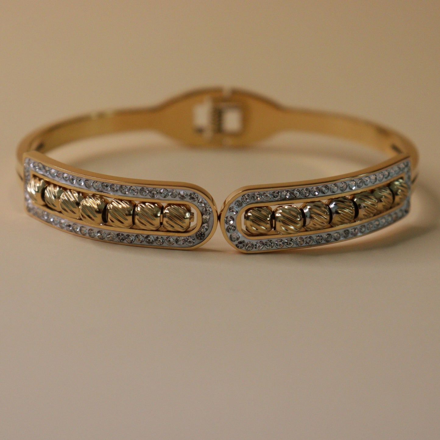 Beaded Crystal Cuff Bracelet