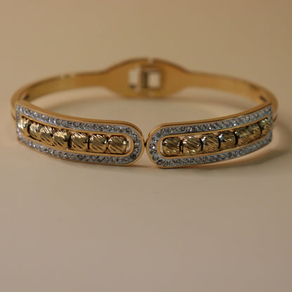 Beaded Crystal Cuff Bracelet