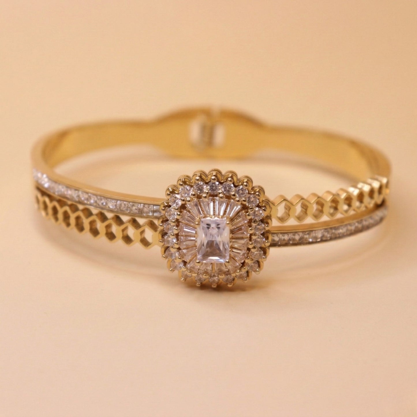 Hinged Cluster Bracelet