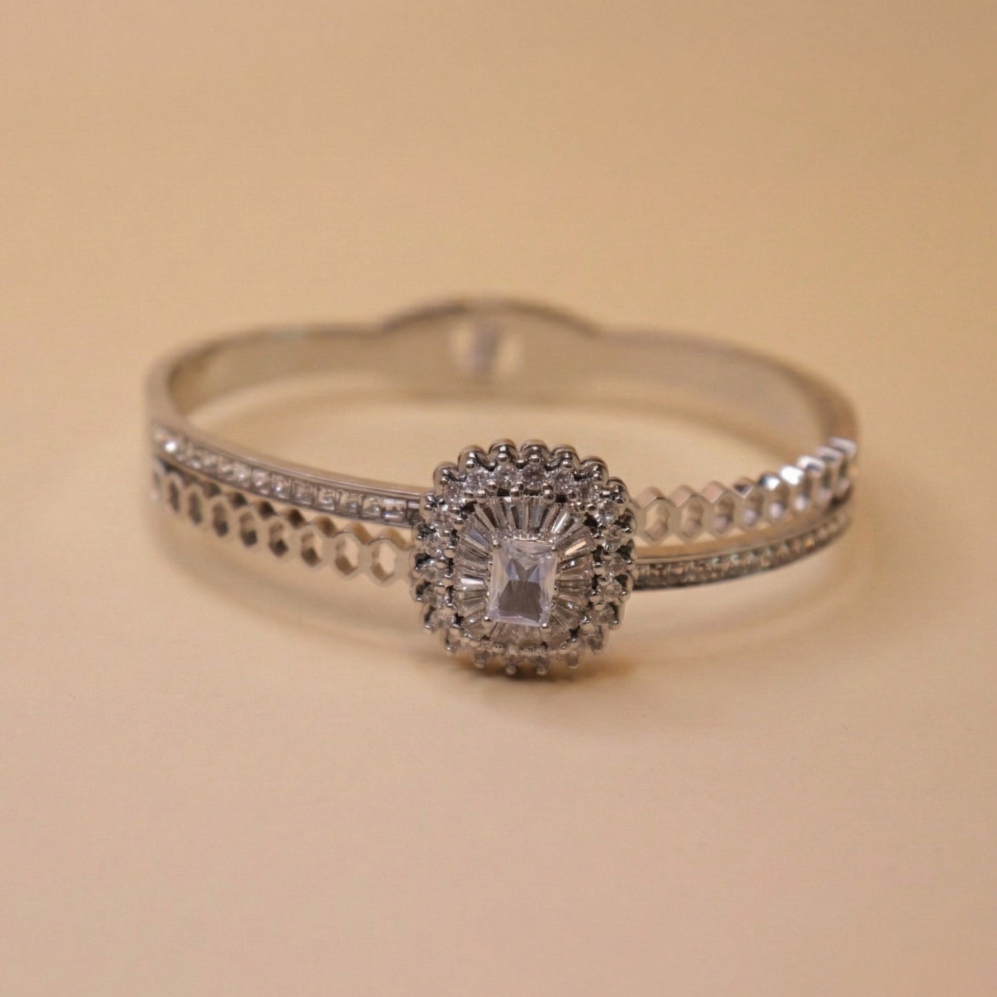 Hinged Cluster Bracelet