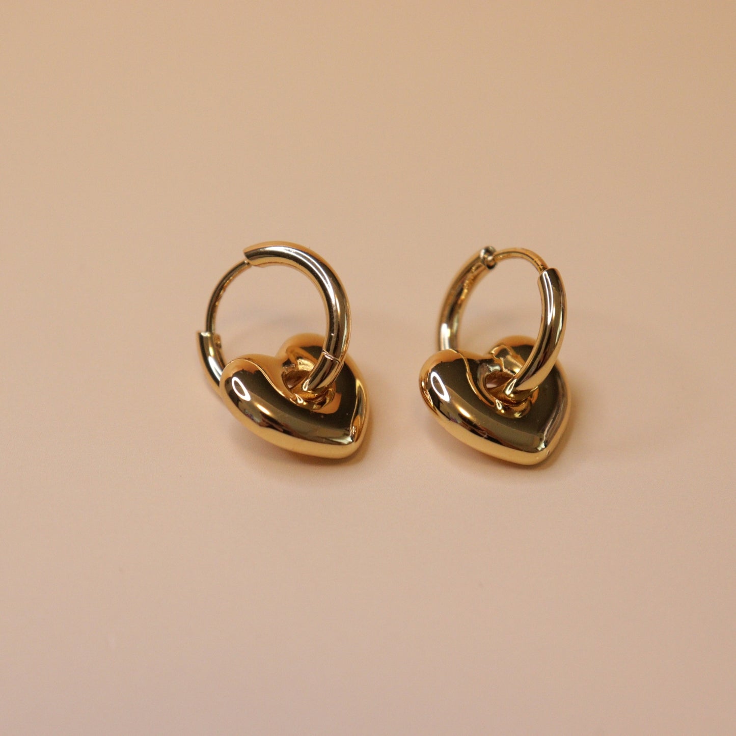Amour Puffed Heart Earrings