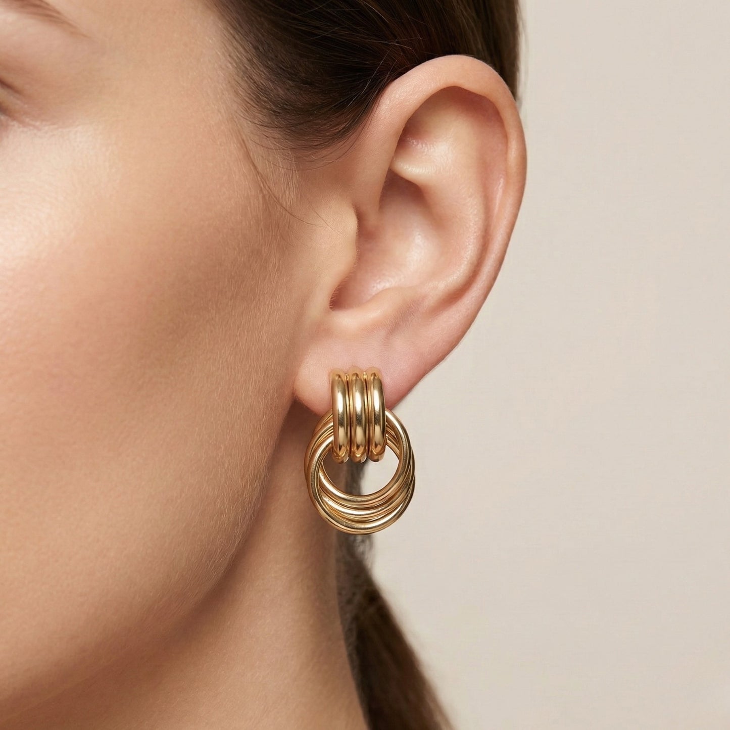 Ribbed Knots Earrings