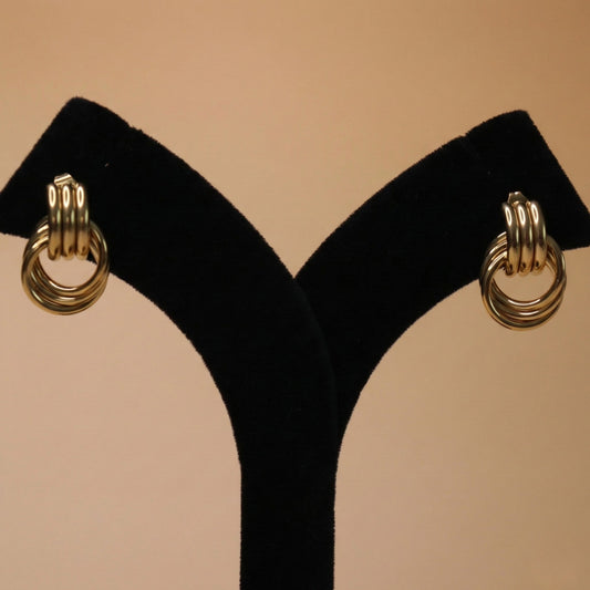 Ribbed Knots Earrings