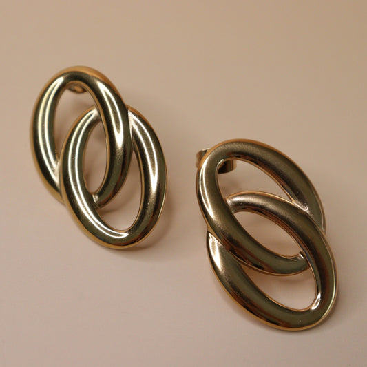 Dual Loop Statement Earrings