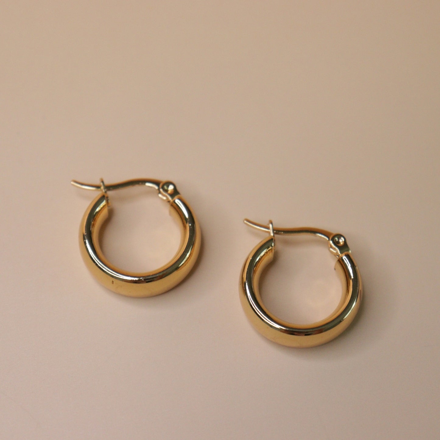 Essential Gold Hinged Earrings