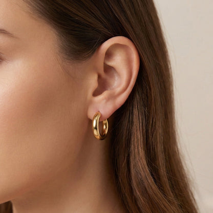 Essential Gold Hinged Earrings