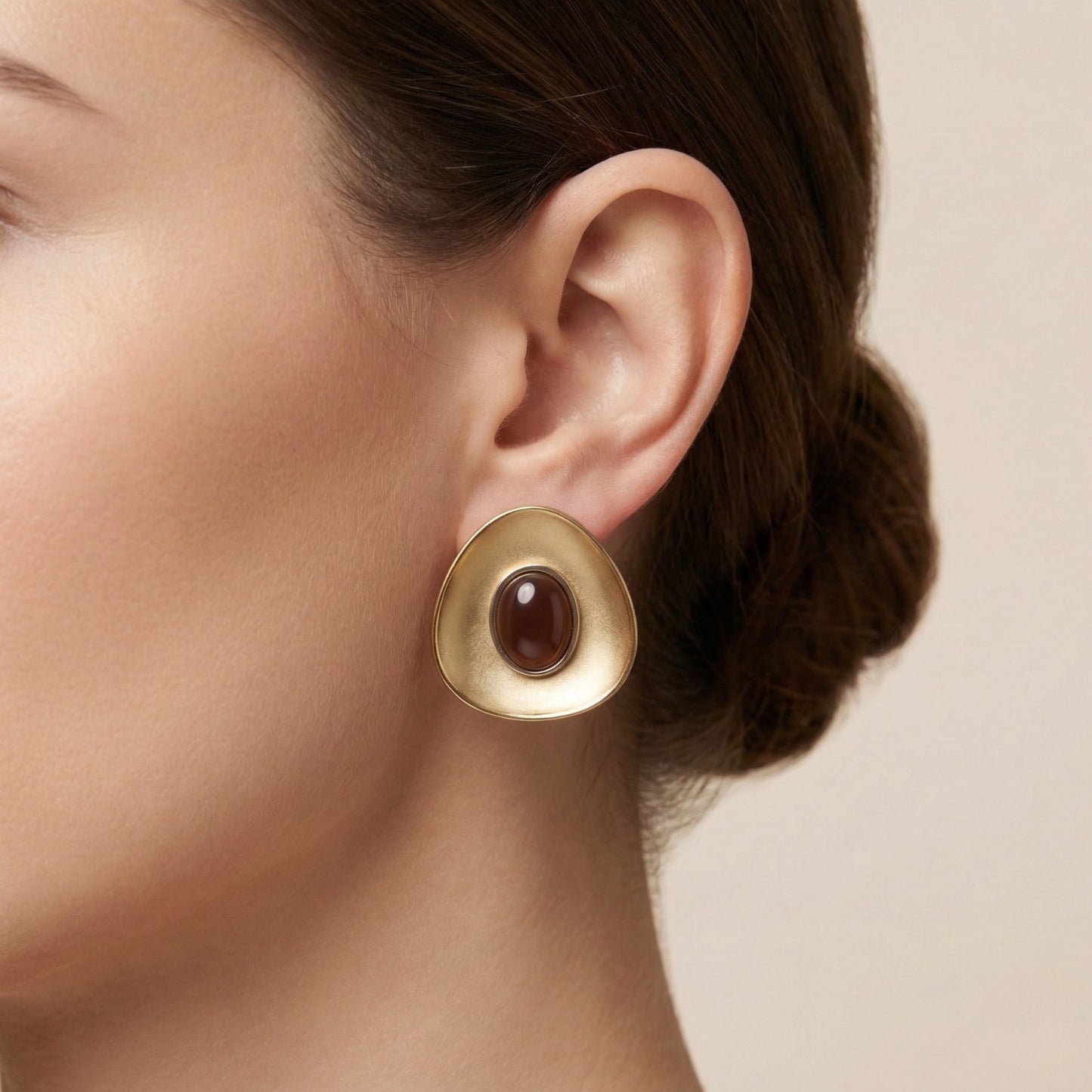 Modernist Shield Earrings