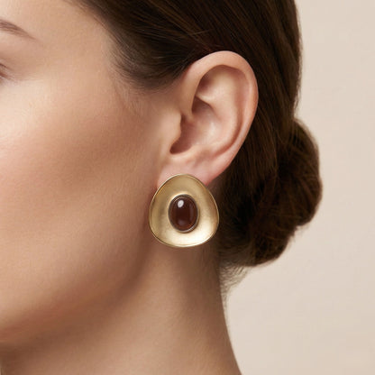 Modernist Shield Earrings