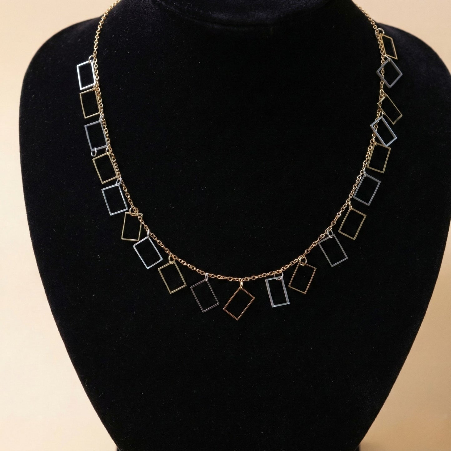 Modern Geometry Charm Necklace