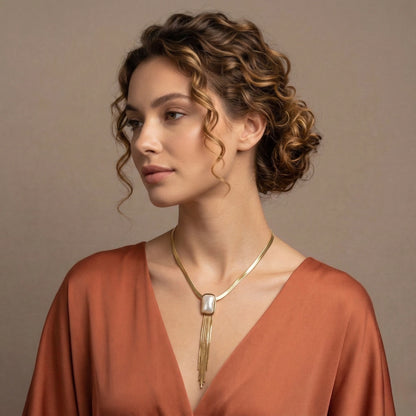 Tassel Pearl Neck Chain