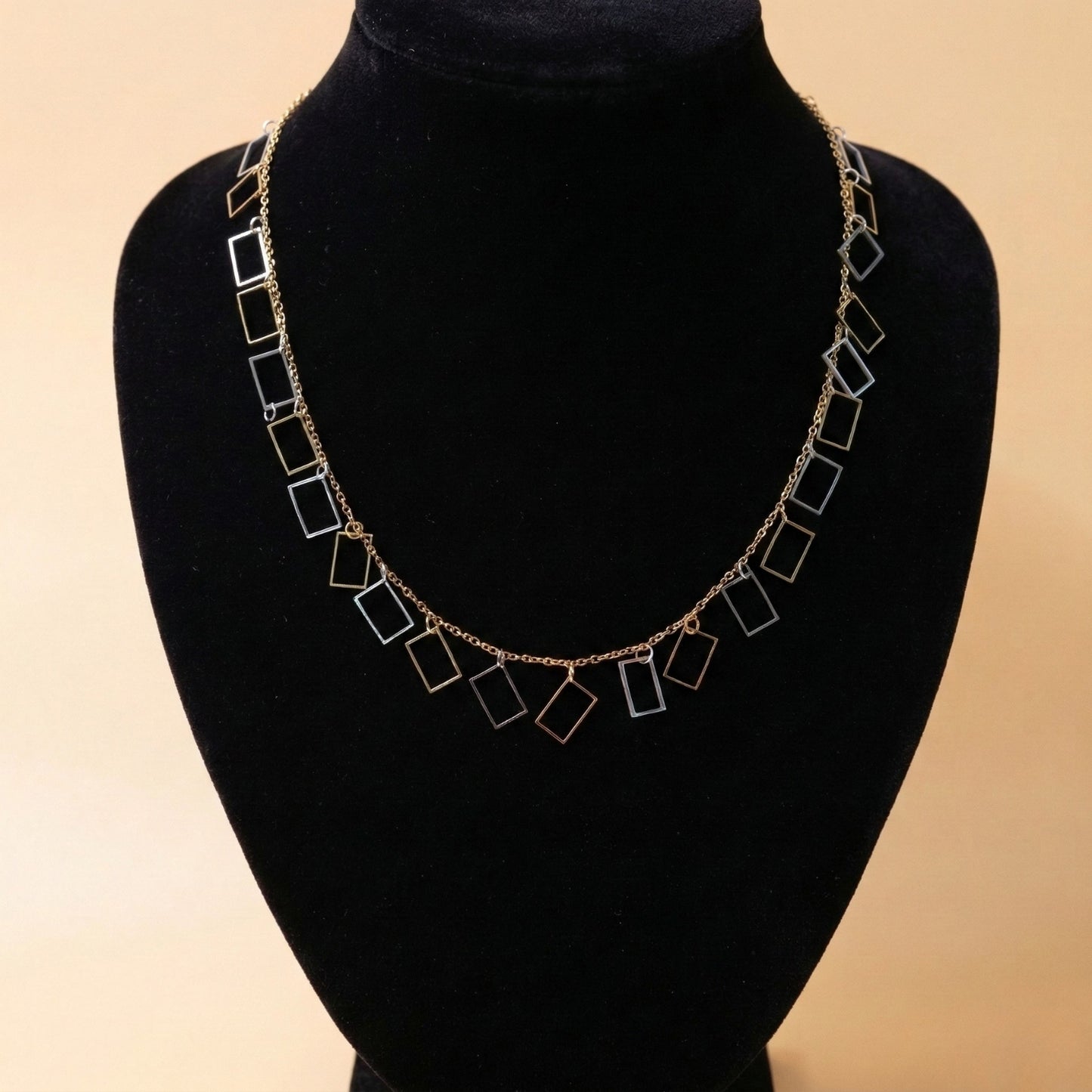 Modern Geometry Charm Necklace