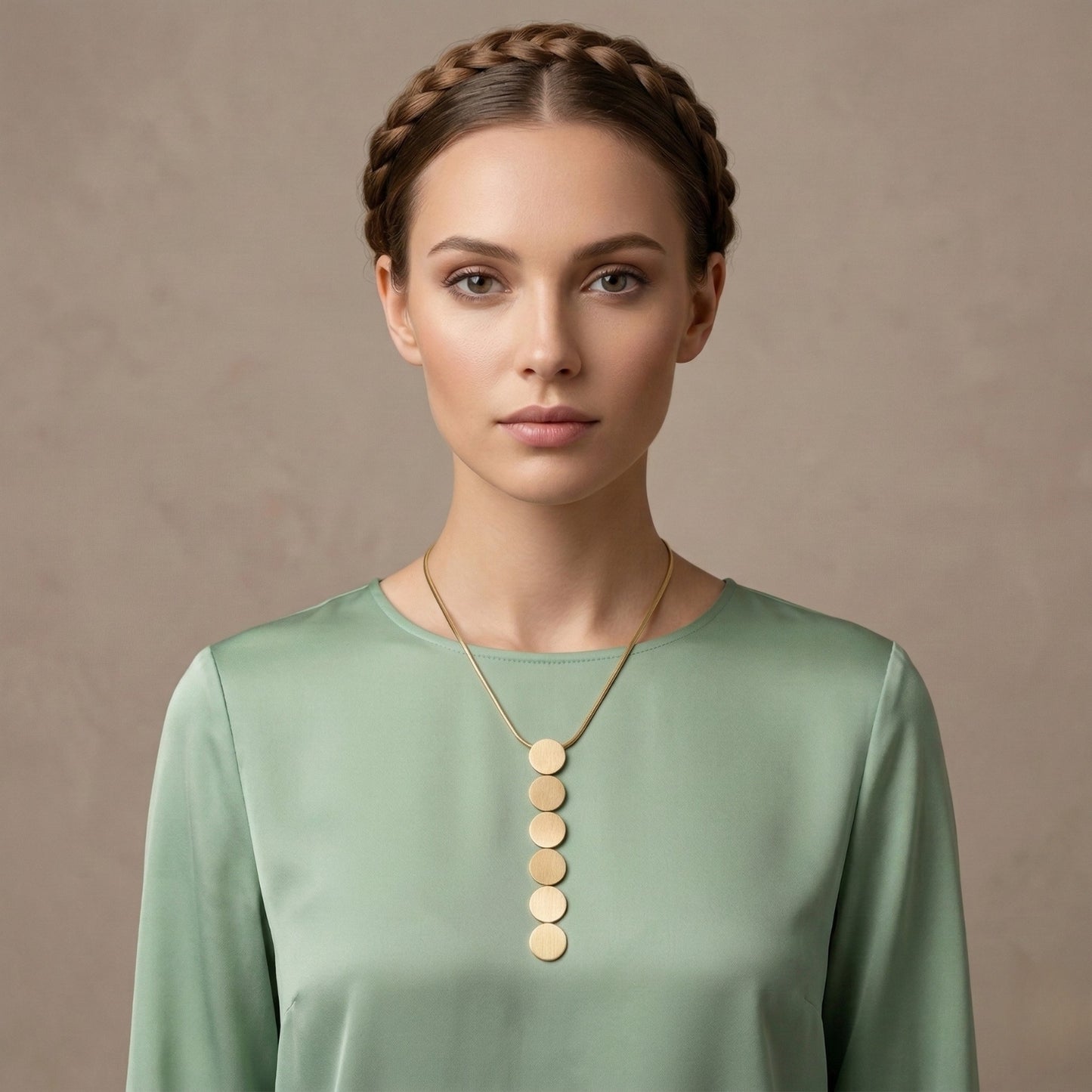 Disc Drop Neck Chain