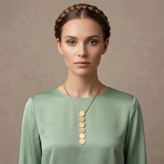 Disc Drop Neck Chain