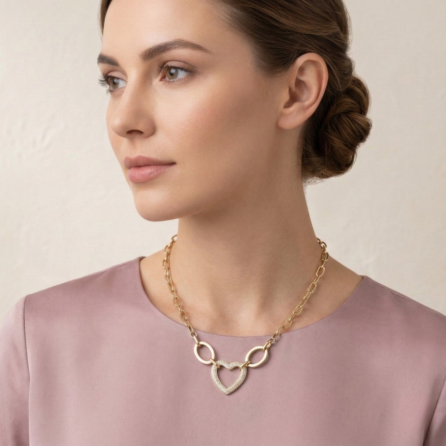 Sparkle Heart Neck Chain