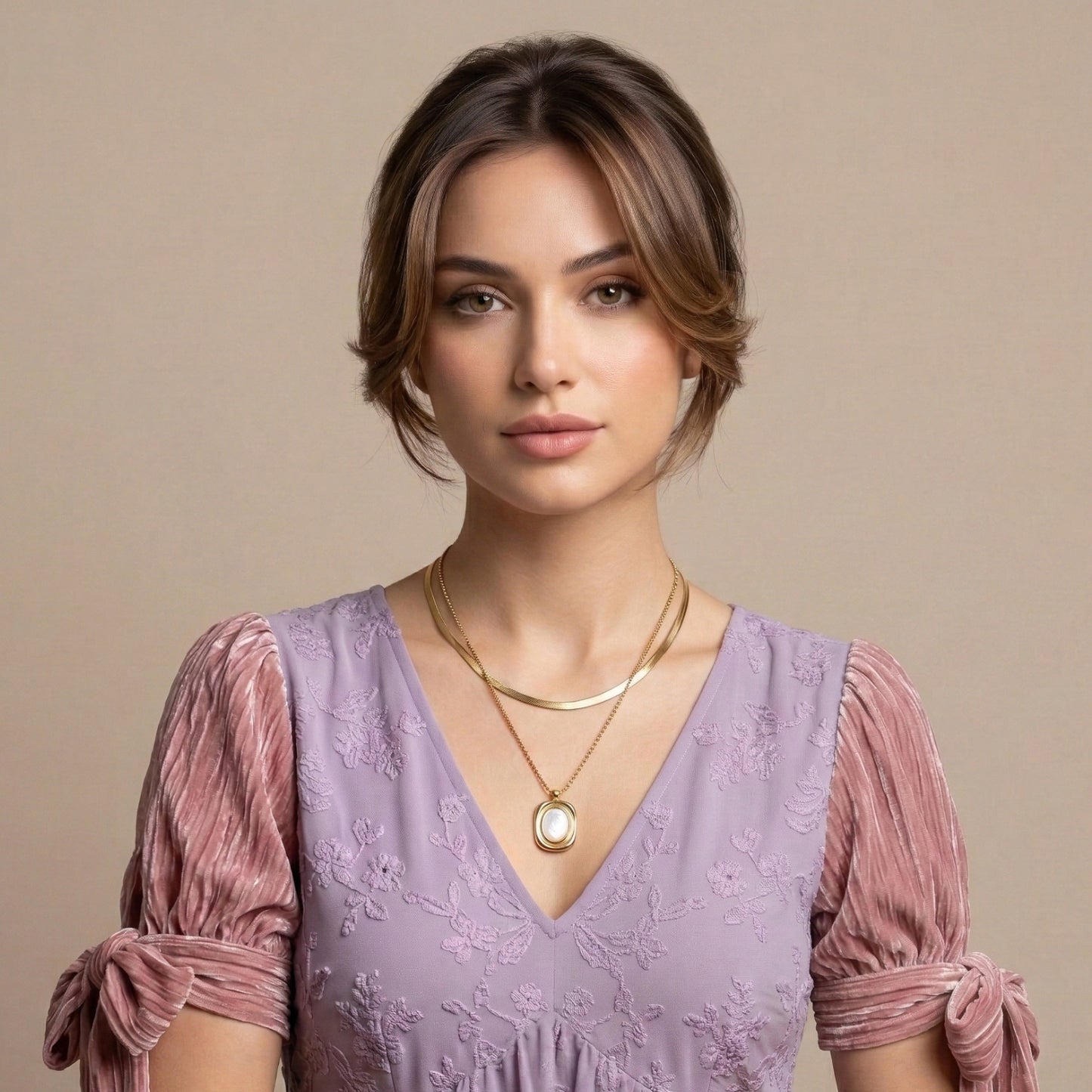 Golden Mirage Layered Neck Chain