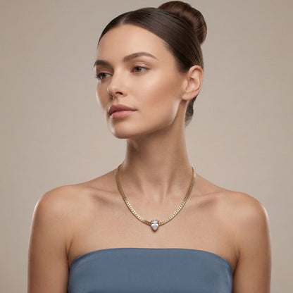 Golden Pear Neck Chain