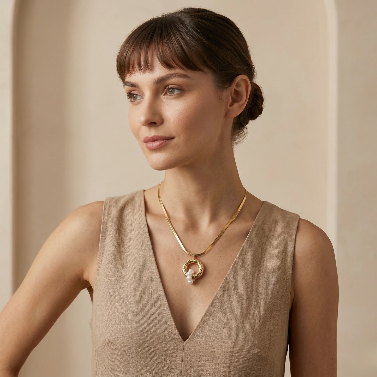 Pearl Cluster Neck Chain