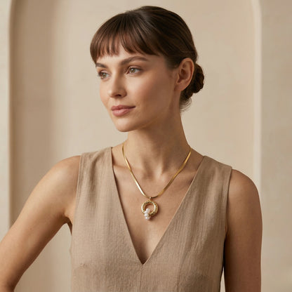 Pearl Cluster Neck Chain