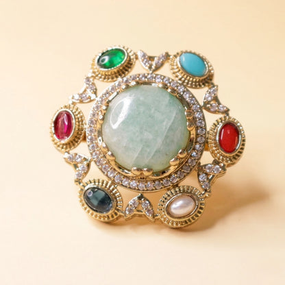 Aurora Crown Gem Ring