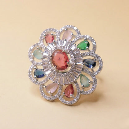 Floravelle Crystal Ring