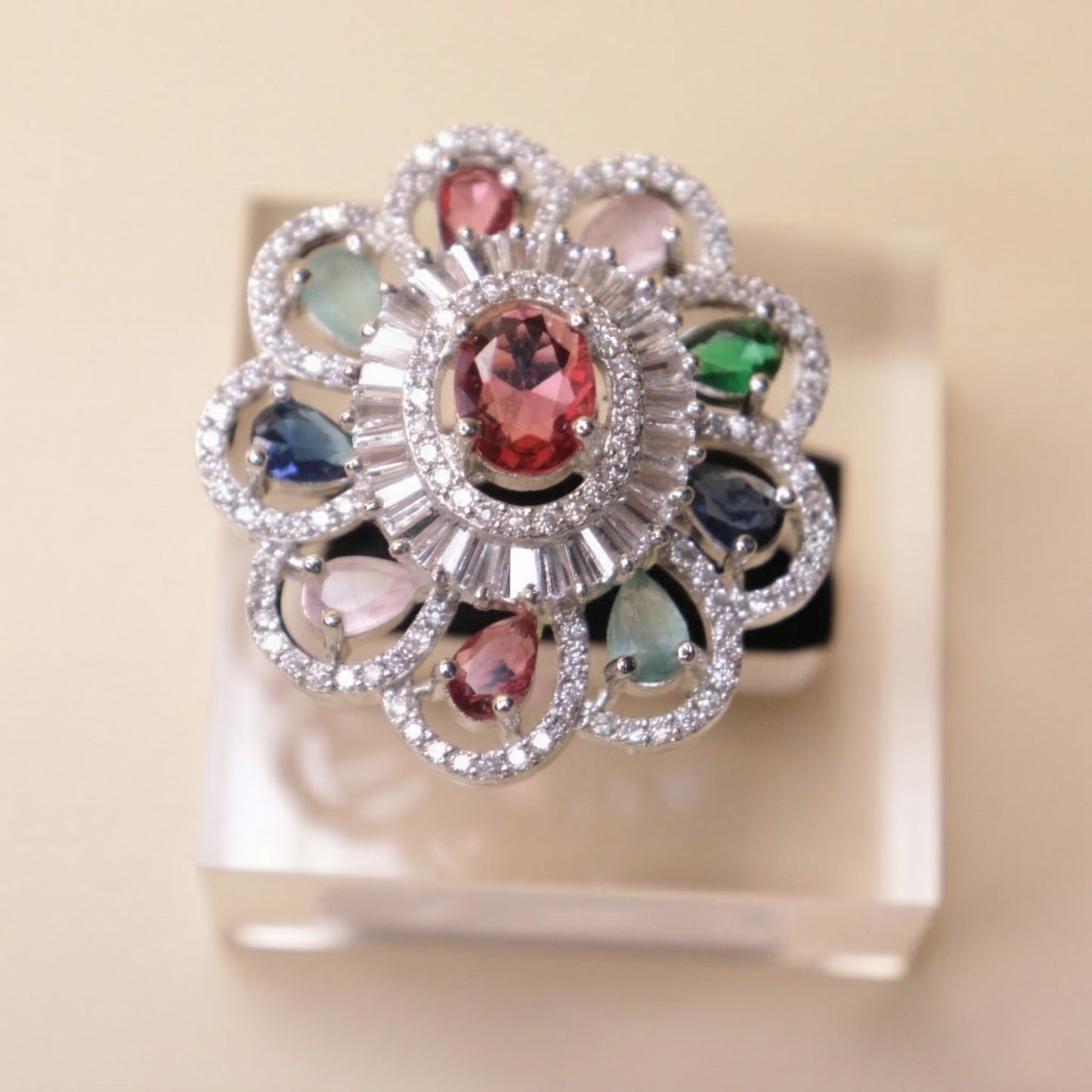 Floravelle Crystal Ring
