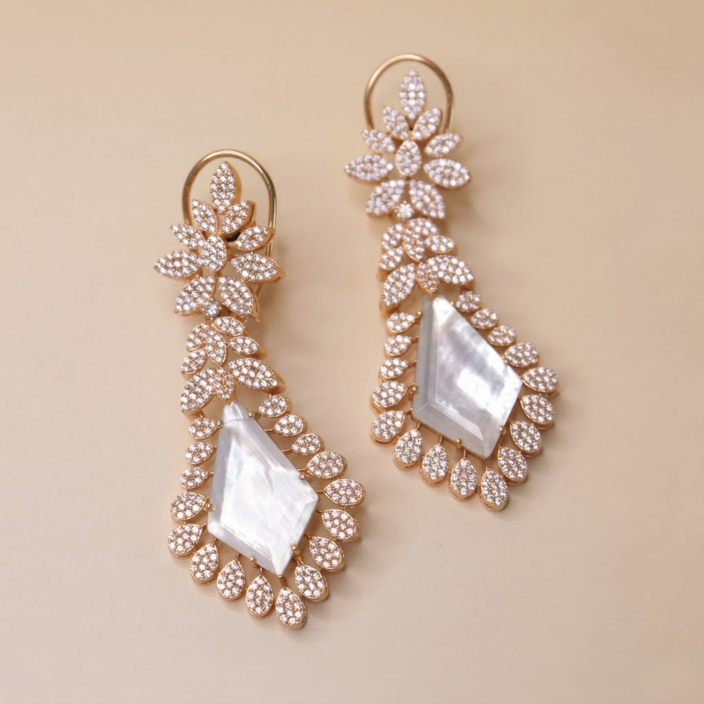 Luminous Bloom Dangles Earrings