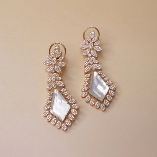 Luminous Bloom Dangles Earrings