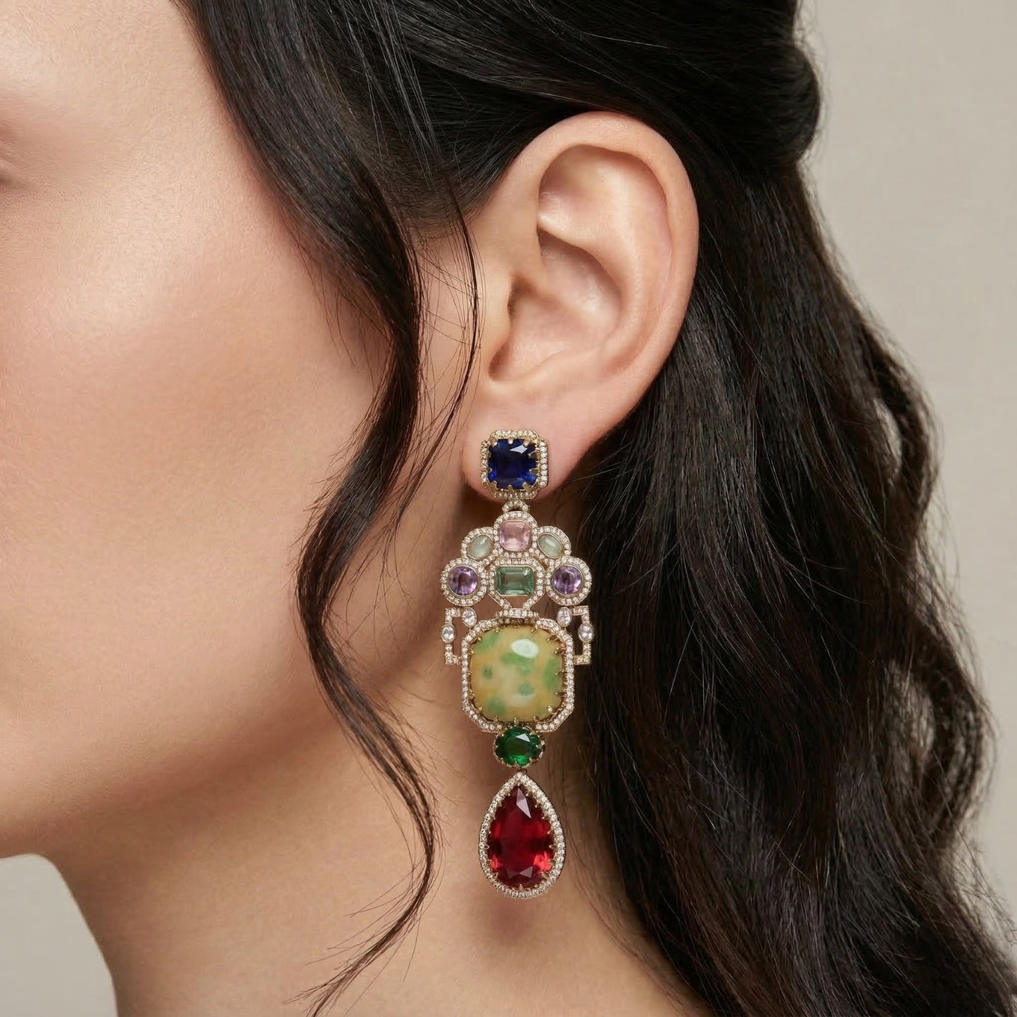 Jewel Cascade Earrings
