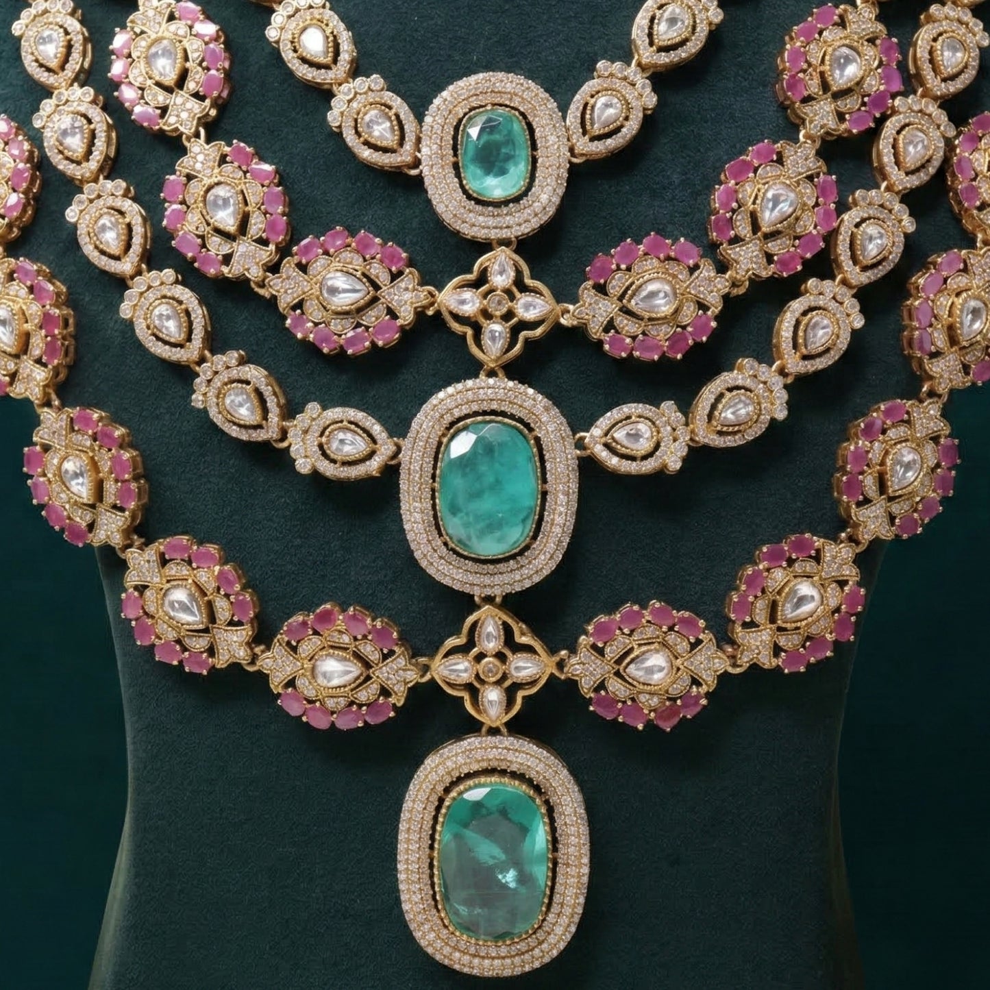 Emerald Rosette Royale Set