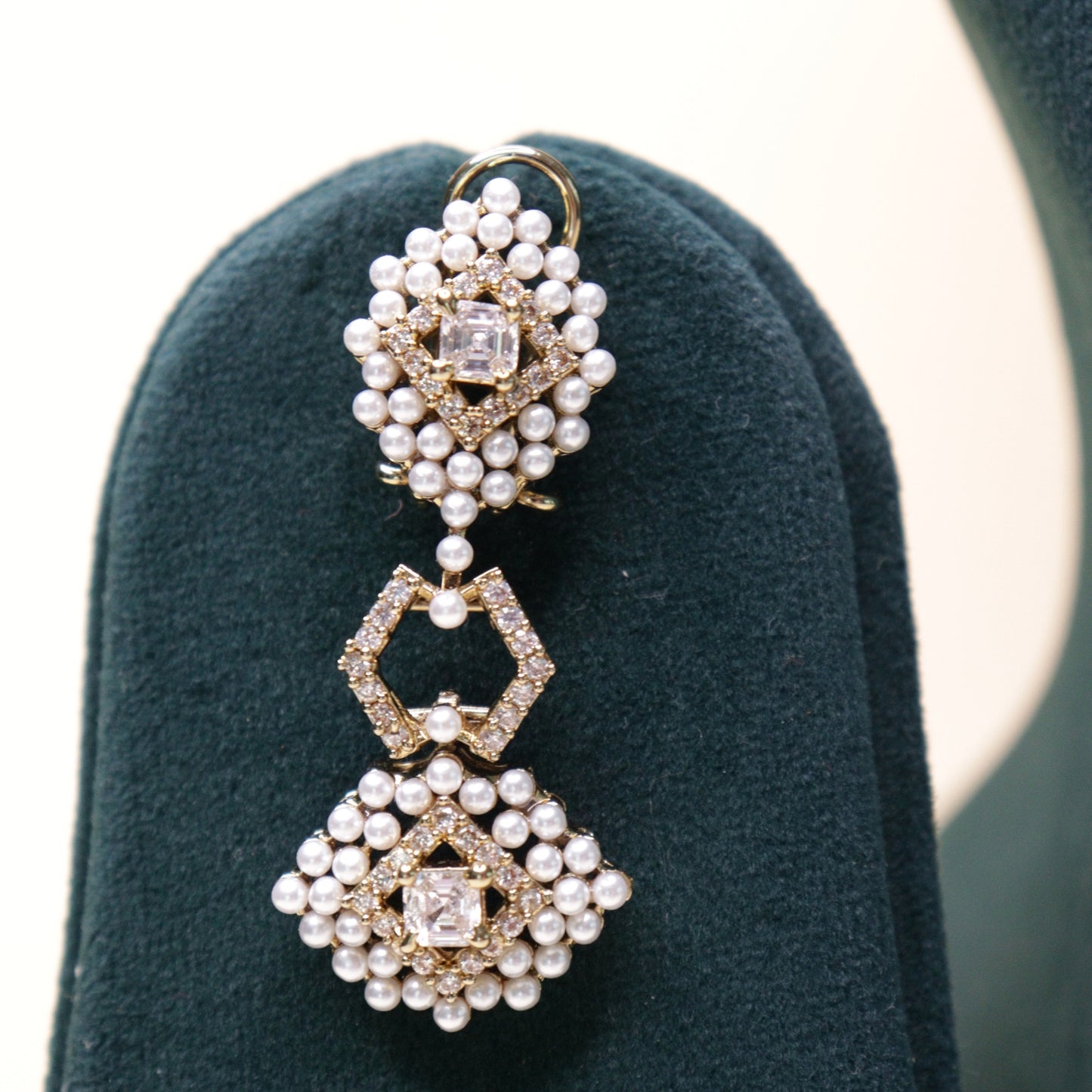 Lattice Pearl Choker Set