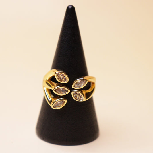 Gilded Laurel Ring